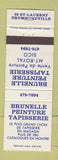 Matchbook Cover - Brunelle Peinture Tapisserie Drummondville QC WEAR