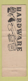 Matchbook Cover - Griffin's Hardware Quincy MI Westinghouse Appliances
