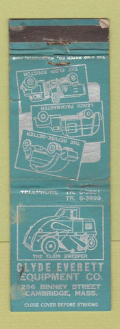 Matchbook Cover - Clyde Everett Equipment Cambridge MA WORN