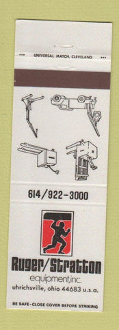 Matchbook Cover - Ruger Stratton Equipment Fork Lifts Uhrichsville OH