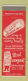 Matchbook Cover - FD McKendall Lumber Providence RI