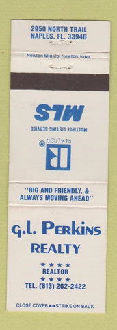 Matchbook Cover - GL Perkins Real Estate Naples FL