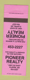 Matchbook Cover - Pioneer Real Estate Flippin AR NEON PINK