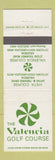 Matchbook Cover - Valencia Golf Course CA