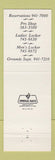 Matchbook Cover - Valley Brook Country Club McMurray PA