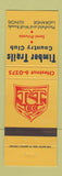 Matchbook Cover - Timber Trails Country Club LaGrange IL