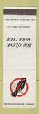 Matchbook Cover - Bob O'Link Golf Club Highland Park IL