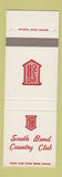 Matchbook Cover - South Bend Country Club IN SAMPLE