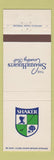 Matchbook Cover - Shaker Heights Country Club OH