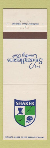Matchbook Cover - Shaker Heights Country Club OH