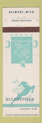 Matchbook Cover - Blythefield Country Club Belmont MI
