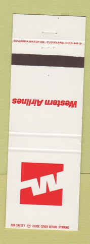 Matchbook Cover - Western Airlines