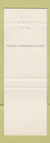 Matchbook Cover - Lufthansa Airlines WHITE