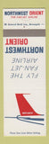 Matchbook Cover - Northwest Orient Airlines