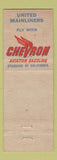 Matchbook Cover - United Airlines Chevron oil gas