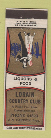 Matchbook Cover - Lorain Country Club OH
