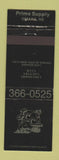 Matchbook Cover - Lakeshore Country Club Council Bluffs IA Prime Supply Omaha NE