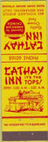 Matchbook Cover - Cathay Inn San Bernardino CA