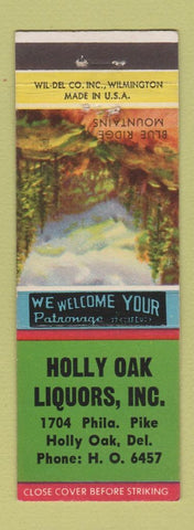 Matchbook Cover - Holly Oak Liquors DE