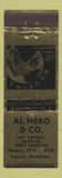 Matchbook Cover - Al Nero Roofing Asphalt Laurel DE