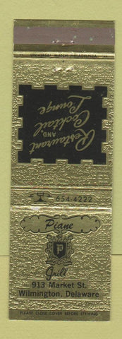 Matchbook Cover - Piane Grill Wilmington DE