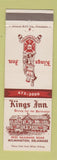 Matchbook Cover - Kings Inn Wilmington DE