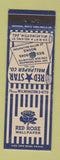 Matchbook Cover - Red Star Red Rose Wallpaper Wilmington DE
