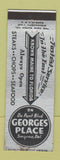 Matchbook Cover - Georges Place Smyrna DE restaurant