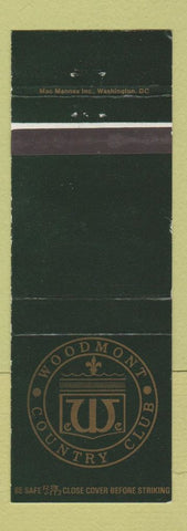 Matchbook Cover - Woodmont Country Club Rockville MD