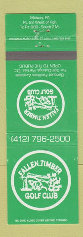 Matchbook Cover - Fallen Timber Golf Club Midway PA