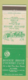 Matchbook Cover - Bonnie Brook Country Club Detroit MI