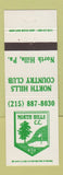 Matchbook Cover - North Hills Country Club PA