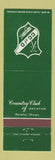 Matchbook Cover - Country Club of Decatur IL