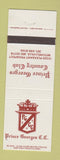 Matchbook Cover - Prince Georges Country Club Mitchellville MD