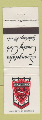 Matchbook Cover - Soangetaha Country Club Galesburg IL