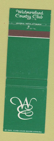 Matchbook Cover - Westmoreland Country Club