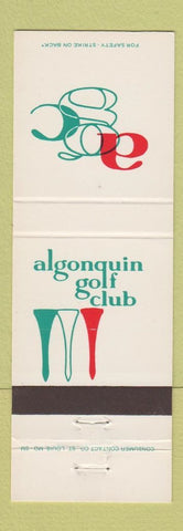 Matchbook Cover - Algonquin Golf Club St Louis MO
