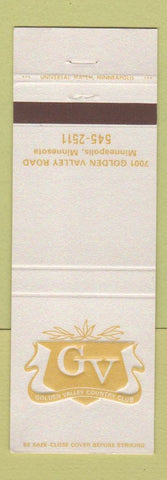 Matchbook Cover - Golden Valley Country Club Minneapolis MN