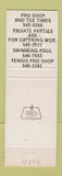 Matchbook Cover - Golden Valley Country Club Minneapolis MN