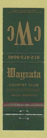 Matchbook Cover - Wayzata Country Club MN