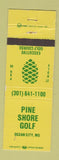 Matchbook Cover - Pine Shore Golf Ocean City MD