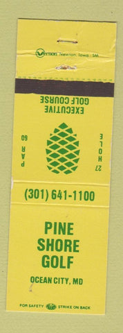 Matchbook Cover - Pine Shore Golf Ocean City MD