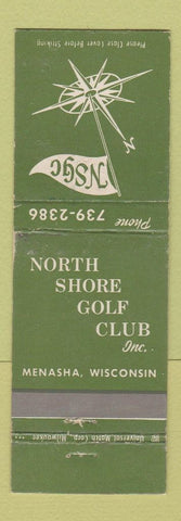 Matchbook Cover - North Shore Golf Club Menasha WI WEAR