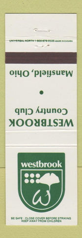 Matchbook Cover - Westbrook Country Club Mansfield OH