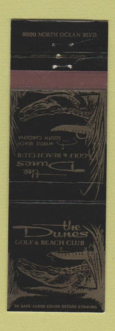Matchbook Cover - Dunes Golf Beach Club Myrtle Beach SC