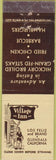Matchbook Cover - Village Inn Glendale CA