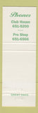 Matchbook Cover - Great Oaks Country Club 1996