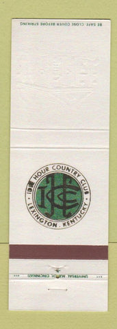 Matchbook Cover - Hour Country Club Lexington KY