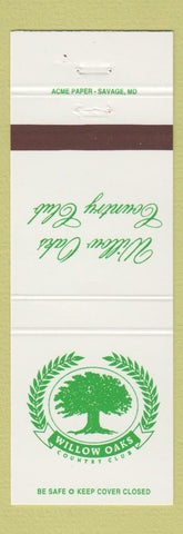Matchbook Cover - Willow Oaks Country Club