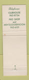 Matchbook Cover - Battle Creek Country Club MI GREEN